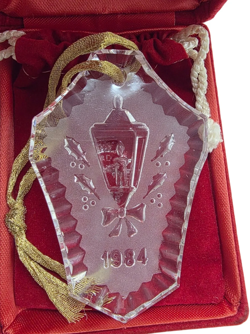 Vintage 1984 Waterford Christmas Ornament 12 Days of Christmas Series Candle